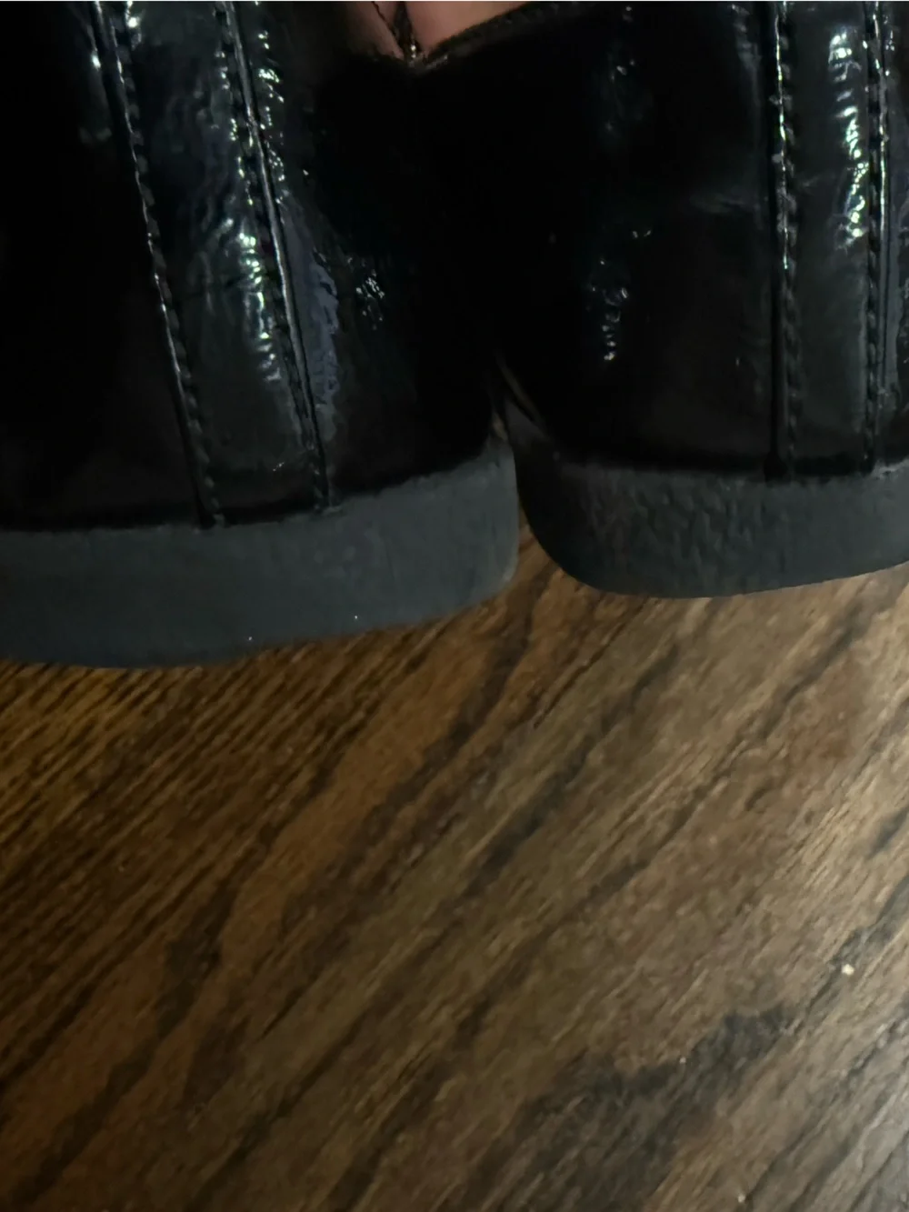 Old Navy Black Patent Double-Strap Mary Janes